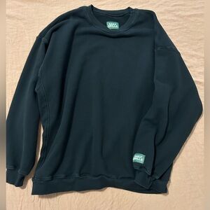 Daily Drills Black Oversized Crew Sweatshirt